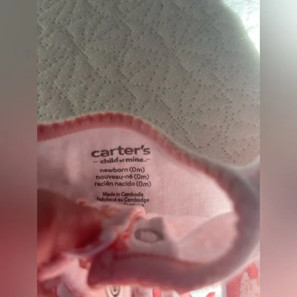 Carter’s newborn one piece with footies Sleep wear - Picture 6 of 11